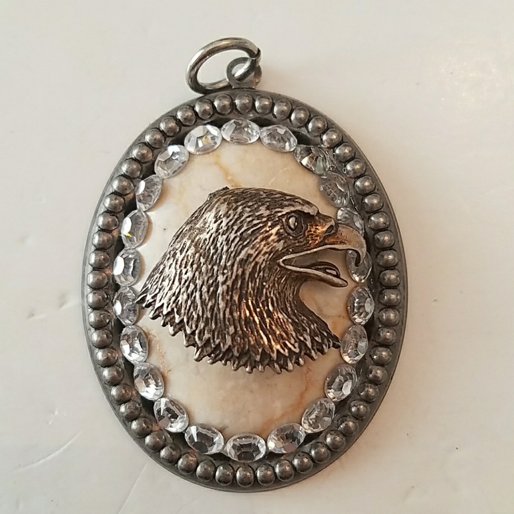 RHINESTONE eagle NECKLACE crystal